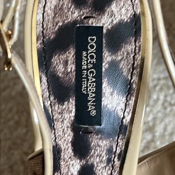 Dolce & Gabbana Vero Cuoio leopard print sling back heels . 100% authent… - Picture 7 of 9